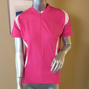 PEARL IZUMI | Hot Pink & White Cycling Jersey / Bike Jersey